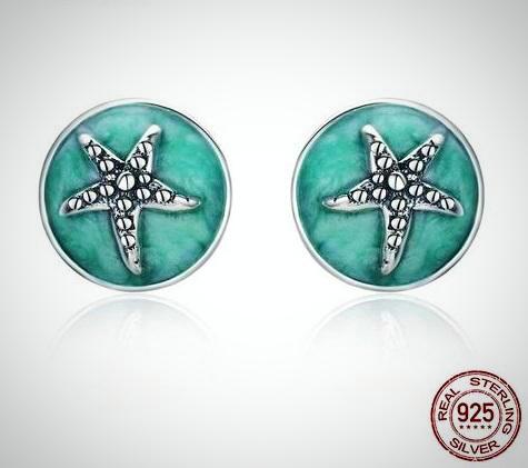 Starfish Round Small Stud Earrings