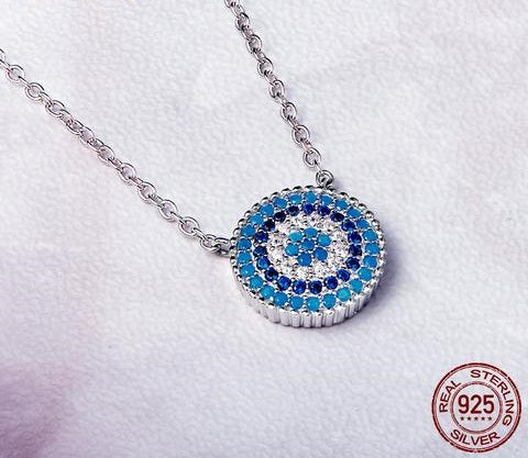 Blue Eyes Pendant Necklaces