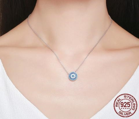 Blue Eyes Pendant Necklaces